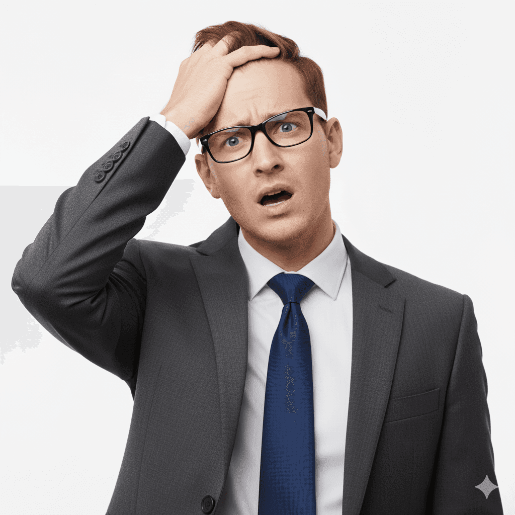 Stressed businessman